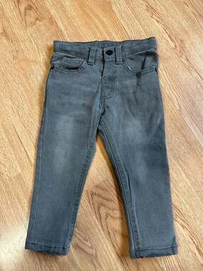 Volcom Baby Boys 12M Gray Slim Fit Adjustable Waist Jeans